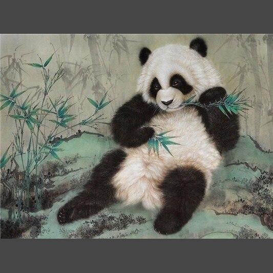 Panda 18 Diamond Painting Diamant Malerei-DiamondpaintingX.ch