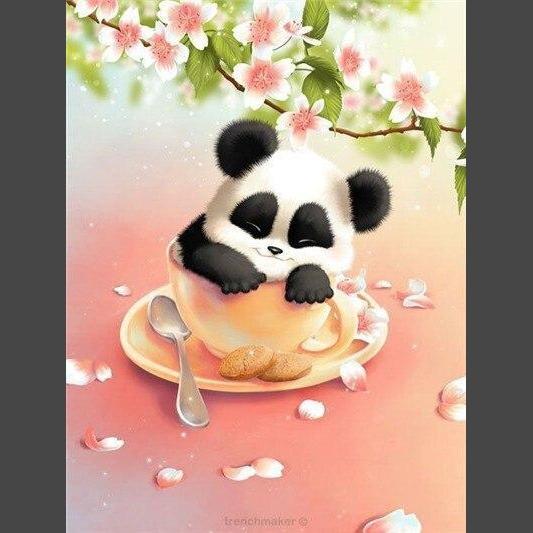 Panda 5 Diamond Painting Diamant Malerei-DiamondpaintingX.ch