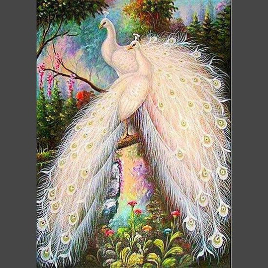 Pfau 010 Diamond Painting Diamant Malerei-DiamondpaintingX.ch